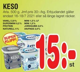 Nya Pulsen Keso erbjuda