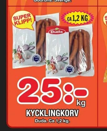 Nya Pulsen Kycklingkorv erbjuda