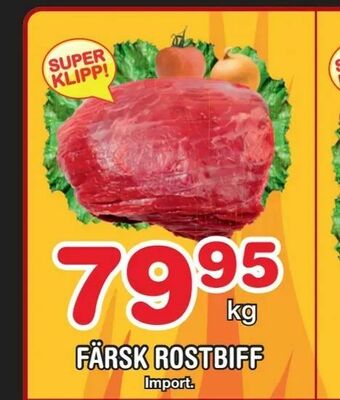 Nya Pulsen Färsk rostbiff erbjuda