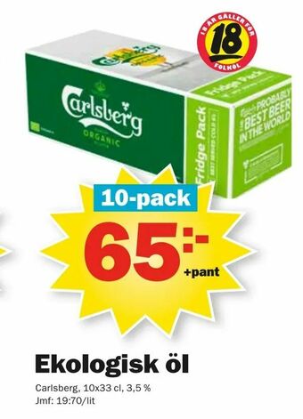 Pekås Ekologisk öl erbjuda