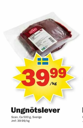 Pekås Ungnötslever erbjuda