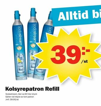 Pekås Kolsyrepatron Refill erbjuda
