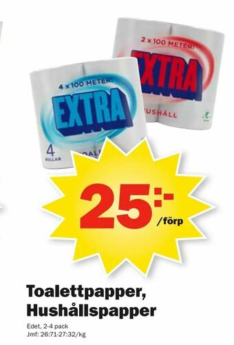 Pekås Toalettpapper, Hushållspapper erbjuda