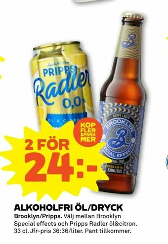 Stora Coop Alkoholfri öl/dryck erbjuda