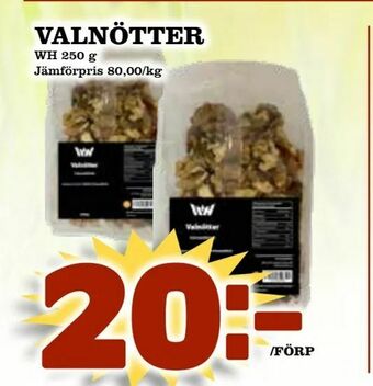 Supergrossen Valnötter erbjuda