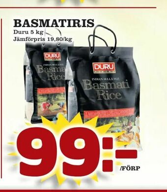 Supergrossen Basmatiris erbjuda