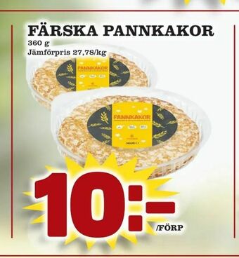 Färska pannkakor