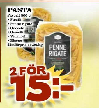 Supergrossen Pasta erbjuda