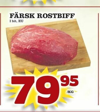 Supergrossen Färsk rostbiff erbjuda