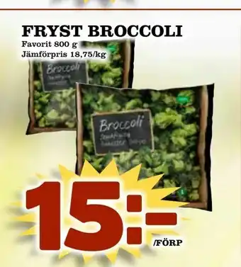 Supergrossen Fryst broccoli erbjuda