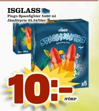 Supergrossen Isglass erbjuda