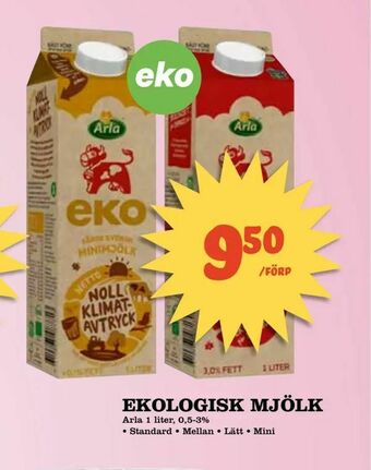 Supergrossen Ekologisk mjölk erbjuda