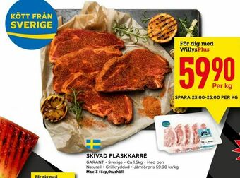 Willys Skivad fläskkarré erbjuda