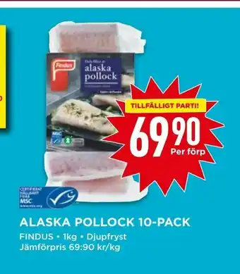 Willys Alaska pollock 10-pack erbjuda