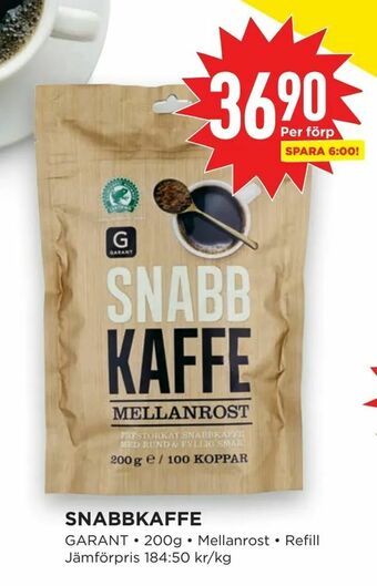 Willys Snabbkaffe erbjuda