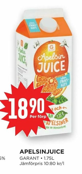 Willys Apelsinjuice erbjuda