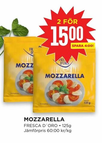 Willys Mozzarella erbjuda