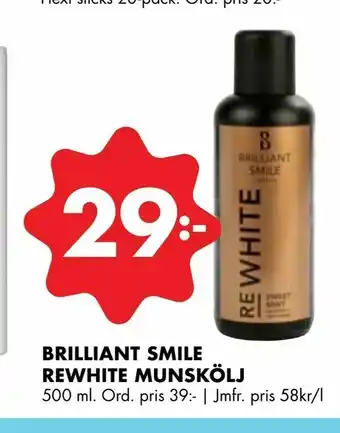 Brilliant smile rewhite munskölj