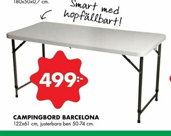 ÖoB Campingbord barcelona erbjuda