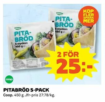 Coop Pitabröd 5-pack erbjuda