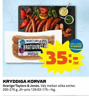 Coop Kryddiga korvar erbjuda