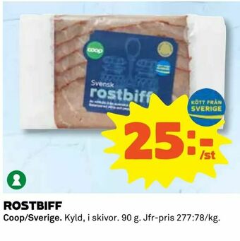 Coop Rostbiff erbjuda