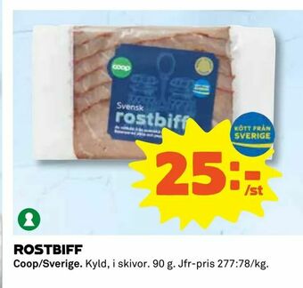 Coop Konsum Rostbiff erbjuda