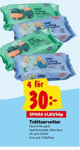 City Gross Tvättservetter erbjuda