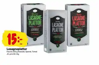 City Gross Lasagneplattor erbjuda