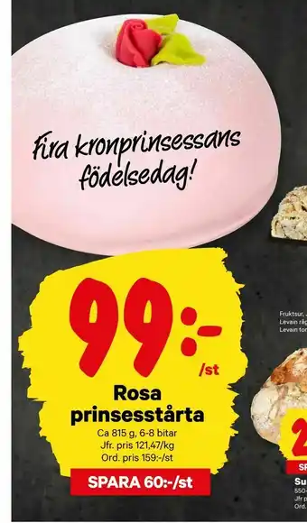Rosa prinsesstårta