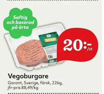 Hemköp Vegoburgare erbjuda