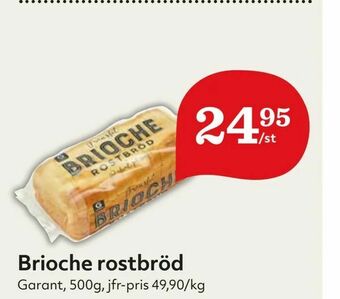 Hemköp Brioche rostbröd erbjuda