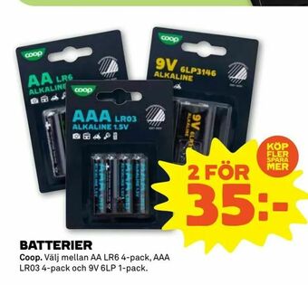 Stora Coop Batterier erbjuda
