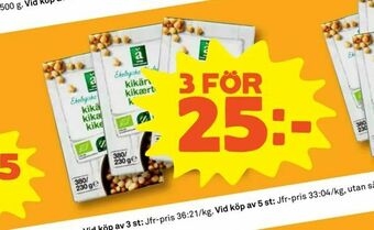 Stora Coop Kikärtor erbjuda