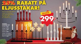 ÖoB Advents Ljusstake Led erbjuda