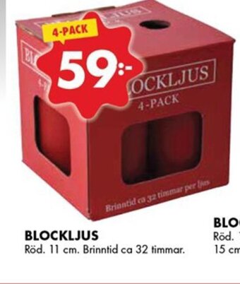 ÖoB Blockljus erbjuda