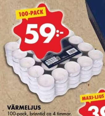ÖoB värmeljus erbjuda