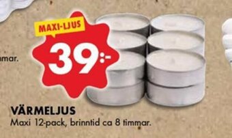 ÖoB Värmeljus erbjuda