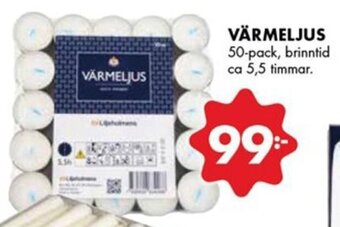 ÖoB Värmeljus erbjuda