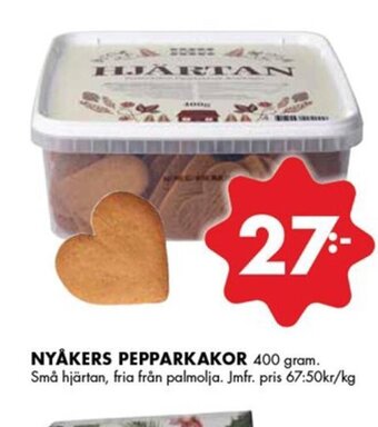 ÖoB Nyåkers Pepparkakor erbjuda