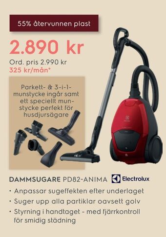 Electrolux Home Dammsugare pd82-anima erbjuda
