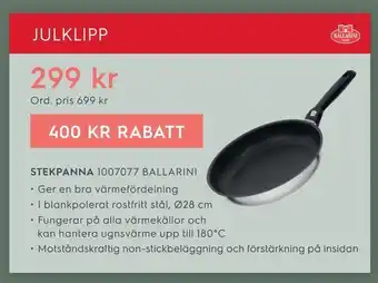 Electrolux Home Stekpanna 1007077 ballarini erbjuda