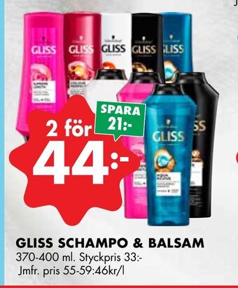 Gliss schampo & balsam