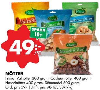 ÖoB Nötter erbjuda