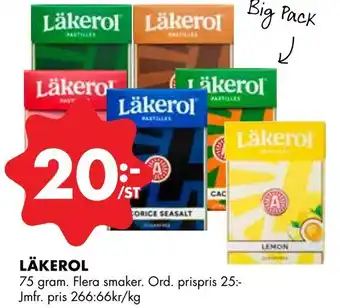 ÖoB Läkerol erbjuda