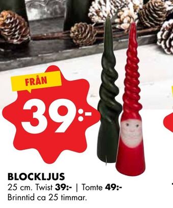 ÖoB Blockljus erbjuda