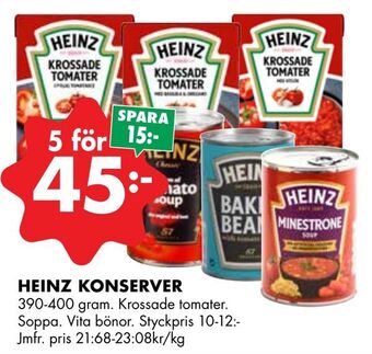 ÖoB Heinz konserver erbjuda