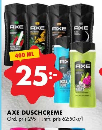 ÖoB Axe duschcreme erbjuda