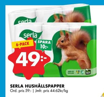 ÖoB Serla hushållspapper erbjuda