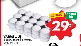 ÖoB Värmeljus erbjuda